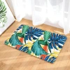 Cartoon cashmere printed carpet, water-absorbing and anti-slip floor mat, home living room, room, bathroom door carpet Item Picture